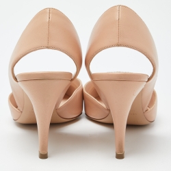 Pre Owned Nicholas Kirkwood Beige Leather Slingback Pumps Size 39 