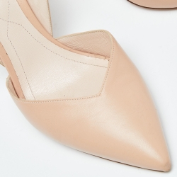 Pre Owned Nicholas Kirkwood Beige Leather Slingback Pumps Size 39 