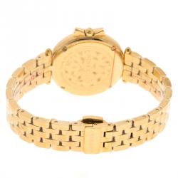 Pre Owned Nina Ricci Silver Gold-Plated Stainless Steel Classic Women's Wristwatch 37MM