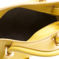 Nina Ricci Yellow Leather Small Marche Tote