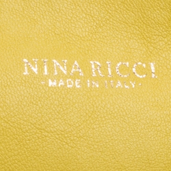Nina Ricci Yellow Leather Small Marche Tote