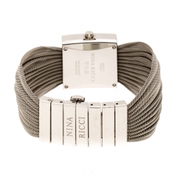 Nina Ricci White Mother of Pearl Stainless Women's N019.12 Quartz Watch 24 mm