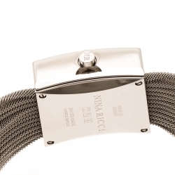 Nina Ricci White Mother of Pearl Stainless Women's N019.12 Quartz Watch 24 mm