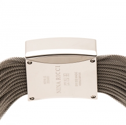 Nina Ricci White Mother of Pearl Stainless Women's N019.12 Quartz Watch 24 mm