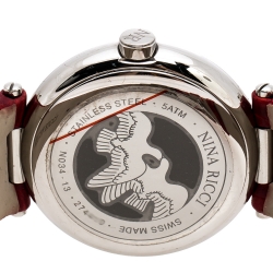 Pre Owned Nina Ricci Silver Grey Stainless Steei N034.13 Women's Wristwatch 40 mm