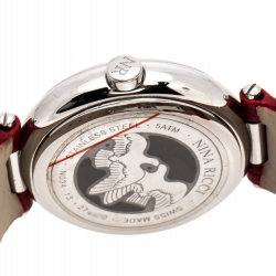 Pre Owned Nina Ricci Silver Grey Stainless Steei N034.13 Women's Wristwatch 40 mm