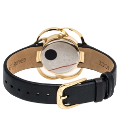 Pre Owned Nina Ricci Mother of Pearl Gold Tone Stainless Steel Flower NO63004SM Women's Wristwatch 38 mm