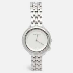Silver Stainless Steel NR089015 Women's Wristwatch 35