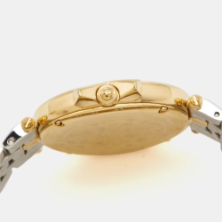 Pre Owned Nina Ricci Silver Two-Tone Stainless Steel Diamond Classic N081024SM Women's Wristwatch 36 mm