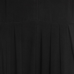 Norma Kamali Black Jersey Rectangle Log Jumpsuit L