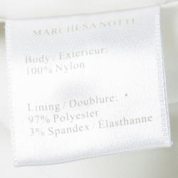 Pre Owned فستان نوتي باي ماركيزا ميرميد بلا أكمام دانتيل مزخرف زهور أبيض M