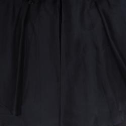 Pre Owned فستان قصير نوتي باي ماكيزا اورجانزا وحرير ودانتيل مورد بيج وأسود M