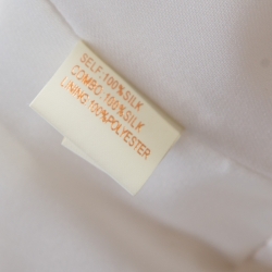 Pre Owned فستان نوتي باي ماكيزا كاسادا بكتف واحد مكشكش حرير أبيض S