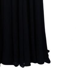 Notte by Marchesa Strapless Monochrome Silk Chiffon Gown S