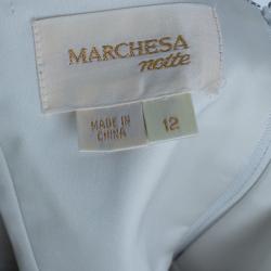 مملوكة مسبقًا فستان نوتي باي ماكيزا مونوكروم كشكشات شيفون L