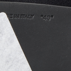 Pre Owned Off-White Black/White Knit Fabric Thigh High Boots Size 40