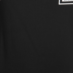 مملوكة مسبقًا Off-White Black Logo Printed Jersey Sports Mini Dress S  