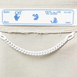 Off-White Grey Cotton Buttoned Jacket S