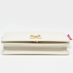 Pre Owned Off-White White Leather Jitney 0.5 Shoulder Bag