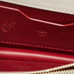 Pre Owned Off-White White Leather Jitney 0.5 Shoulder Bag