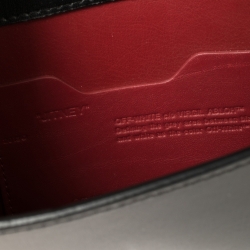 Pre Owned Off-White Black Leather Jitney "Cash Inside" Crossbody Bag