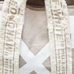 Off-White c/o Virgil Abloh Cream/White Canvas and Arrows Tote 
