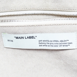 Off-White c/o Virgil Abloh Cream/White Canvas and Arrows Tote 