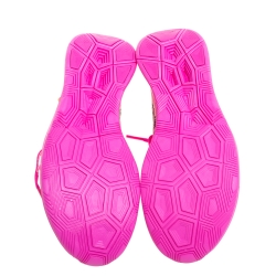 Pre Owned Off White x Nike Pink Translucent Nylon The 10 Nike Zoom Fly Sneakers Size 39