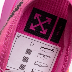 Pre Owned Off White x Nike Pink Translucent Nylon The 10 Nike Zoom Fly Sneakers Size 39