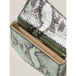 مملوكة مسبقًا حقيبة خصر أختين جلد مطبوع نقشة الثعبان