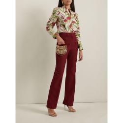 Pre Owned Okhtein Gold Gold-Plated Brass Minaudière Bag