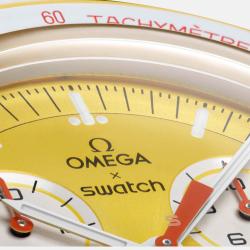 Omega Yellow Velcro Moon Swatch Mission To The Sun Watch 42 mm