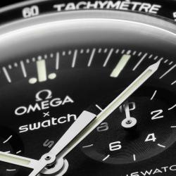 Omega Grey Velcro Moon Swatch Mission To The Moon 42 mm
