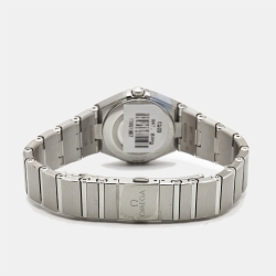 Omega Grey Diamond Stainless Steel Constellation 131.10.25.60.56.001 Women's Wristwatch 25 mm  
