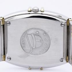 Pre Owned Omega Gold 18K Yellow Gold and Stainless Constellation Women's Wristwatch 31MM