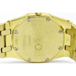 Pre Owned Audemars Piguet Gold 18K Yellow Gold Diamond Royal Oak Women's Wristwatch 33MM