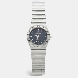مملوكة مسبقًا Omega Constellation 795 1201 Grey Dial Stainless Steel Women Wristwatch 25 mm