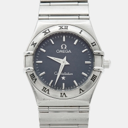 مملوكة مسبقًا Omega Constellation 795 1201 Grey Dial Stainless Steel Women Wristwatch 25 mm