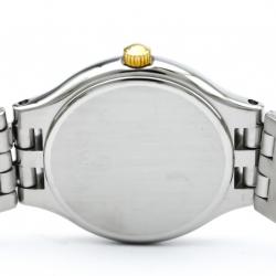 Pre Owned Omega Two Tone 18K Yellow Gold and Stainless Steel De Ville Women's Wristwatch 23MM