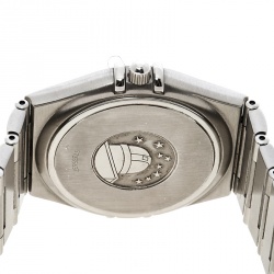 Pre Owned Omega Silver White Stainless Steel Constellation 1532 Women's Wristwatch 33 mm