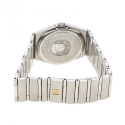 Pre Owned Omega Silver White Stainless Steel Constellation 1532 Women's Wristwatch 33 mm