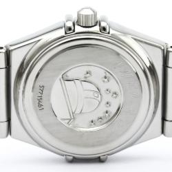 Pre Owned Omega Orange Stainless Steel Constellation Women's Wristwatch 22MM