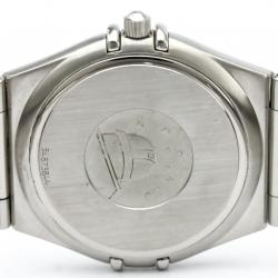 Omega Silver Stainless Steel Constellation Women's Wristwatch 33MM