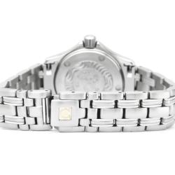 Pre Owned Omega Blue Stainless Steel Seamaster Women's Wristwatch 26MM