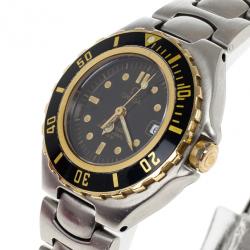 Pre Owned Omega Black Stainless Steel Seamaster Women's Wristwatch 26MM
