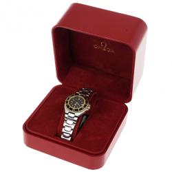 Pre Owned Omega Black Stainless Steel Seamaster Women's Wristwatch 26MM