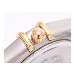 Pre Owned Omega White 18K Rose Gold and Stainless Steel Constellation Women's Wristwatch 23MM