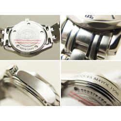 Pre Owned Omega Green Stainless Steel Seamaster Women's Wristwatch 29MM