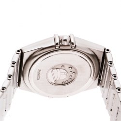 Omega Silver White Stainless Steel Constellation 1582.30.00 Women's Wristwatch 27 mm