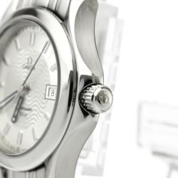 Omega Silver Stainless Steel Seamaster Women's Wristwatch 26MM